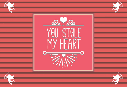 You Stole My Heart Text with Cupid Arrows on Transparent Background - Download Free Stock Videos Pikwizard.com