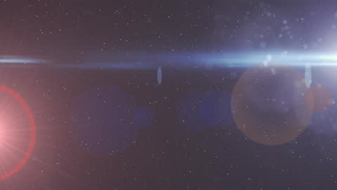 Luminous Flares in Cosmic Setting Creating Sci-Fi Ambience