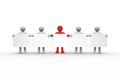 transparent human figures holding blank signs for communication - Download Free Stock Videos Pikwizard.com