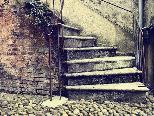 Vintage Stone Staircase Leading to Rustic Building Entrance - Download Free Stock Photos Pikwizard.com