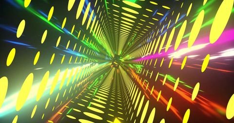 Yellow Light Tunnel with Vibrant Motion Trails - Download Free Stock Images Pikwizard.com