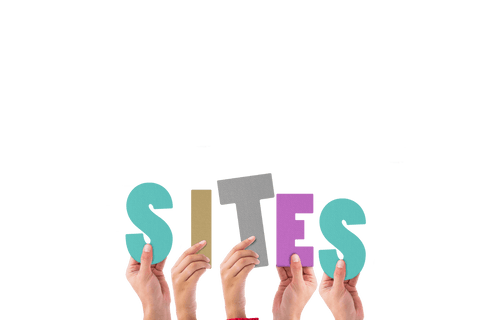 digital illustration of hands raising 'sites' text on transparent background - Download Free Stock Videos Pikwizard.com