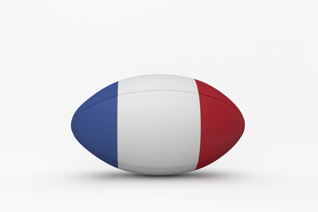 French Flag on Rugby Ball with Transparent Background - Download Free Stock Videos Pikwizard.com