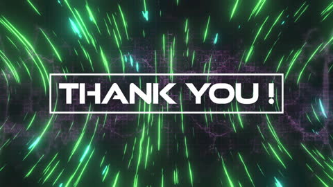 Dynamic Thank You Glitch Effect Animation