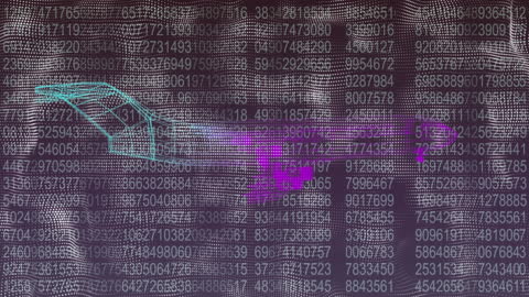 Digital Brain Animation Amidst Cascading Code Symbolizes AI Intelligence