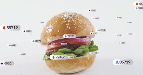Smart delivery burger with social media alerts