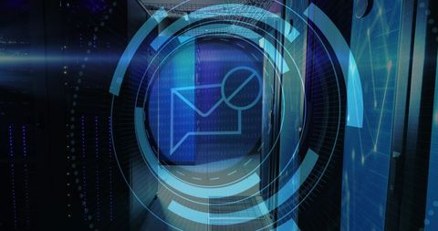 Cyber Security Technology in Data Server Room Abstract - Download Free Stock Images Pikwizard.com