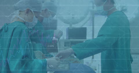 Data Analysis Overlay on Surgical Team