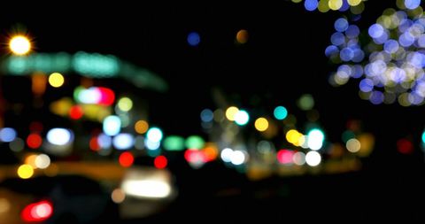 Vibrant Urban Nightlife Bokeh Capturing City Lights - Download Free Stock Images Pikwizard.com