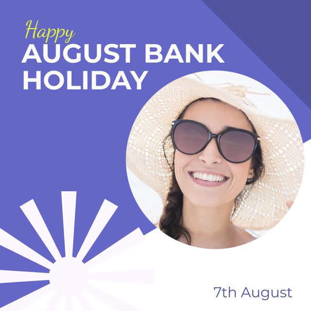 Celebrating August Bank Holiday with Beach Smiles and Sunshine - Download Free Stock Templates Pikwizard.com