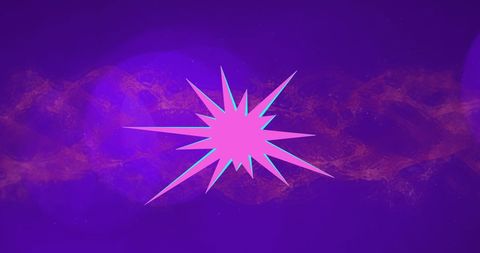 Bright Burst of Pink Star Shape on Vibrant Blue Background - Download Free Stock Images Pikwizard.com
