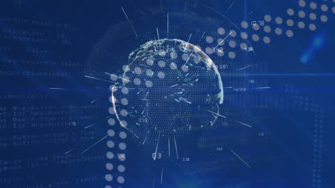 Dynamic Digital Lines in Blue Background for Tech Themes