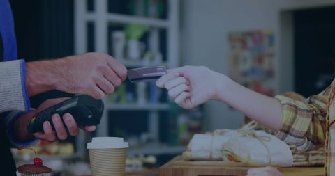 Wireless payment transaction in cozy cafe environment