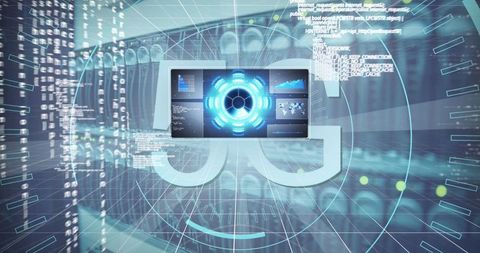 Global Digital Interface with Network Connections and Data Visualization - Download Free Stock Images Pikwizard.com