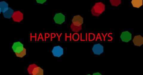 Festive Holiday Lights Greeting Representation