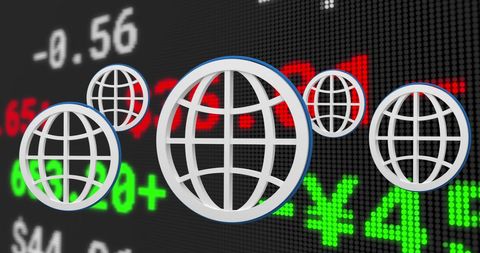 Global Financial Network with Stock Exchange Display - Download Free Stock Images Pikwizard.com