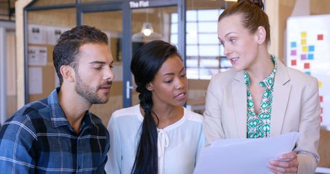 Diverse Professionals Collaborating on Project Development
