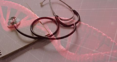 Innovative Healthcare Concept with Genetic Data and Stethoscope - Download Free Stock Images Pikwizard.com