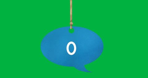 Seamless loop of vibrant speech bubble animation