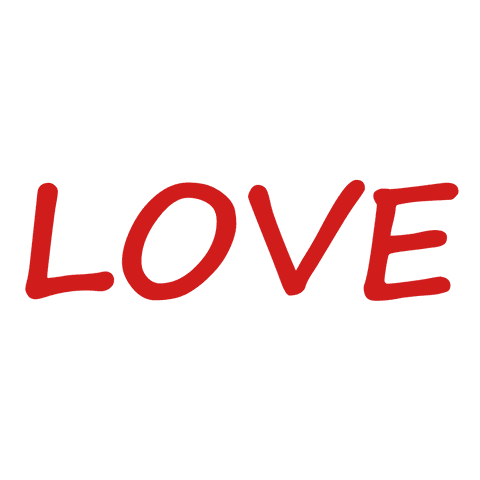 Red Love Text Illustration on Transparent Background for Romantic Design - Download Free Stock Videos Pikwizard.com