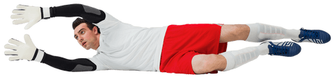 goalkeeper in white jersey making impressive save transparent - Download Free Stock Videos Pikwizard.com