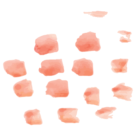 Digital Pink Paint Smudges on Transparent Background for Artistic Projects