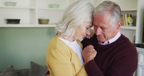 Senior Couple Dancing at Home Enjoying Retirement - Download Free Stock Images Pikwizard.com