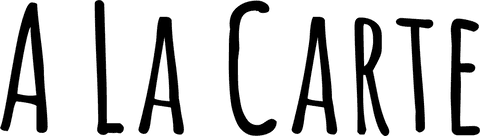 Black ala carte text on transparent background illustration