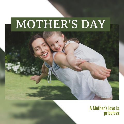 Celebrating Mother's Day Joy with Mother and Daughter Outdoors - Download Free Stock Templates Pikwizard.com