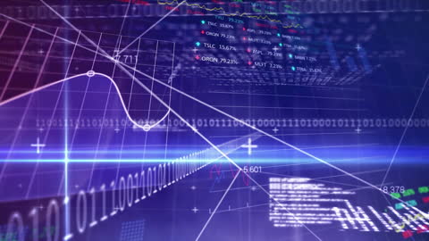 Digital Data Network With Processing Visuals