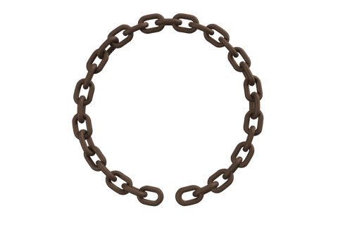 3d transparent circular broken chain ring design - Download Free Stock Videos Pikwizard.com