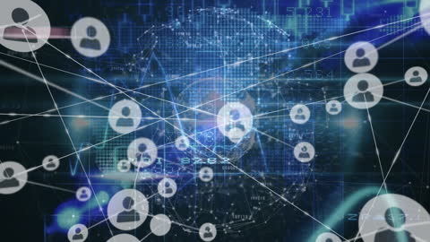 Network of Digital Connections and Data Flow