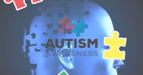 autism awareness concept with puzzle motif - Download Free Stock Images Pikwizard.com