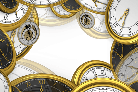golden clocks illustration with transparent background - Download Free Stock Videos Pikwizard.com