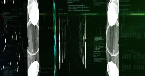 futuristic digital data processing in black background - Download Free Stock Images Pikwizard.com