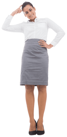 smiling businesswoman stands confidently in formal office attire. perfect for business-related projects, corporate promotions, and professional presentations. transparent background allows easy repurposing across various media platforms.