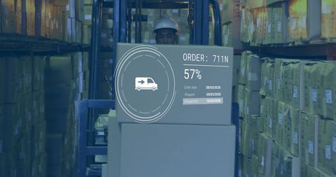 Futuristic Supply Chain Logistics with Data Integration - Download Free Stock Images Pikwizard.com