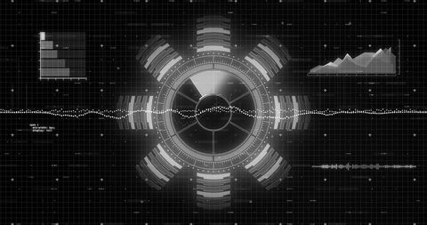 Futuristic Data Analytics Interface with Graphs and Signals - Download Free Stock Images Pikwizard.com