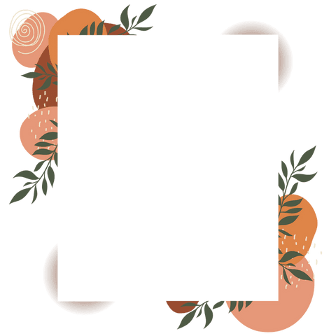 transparent ornamental border with abstract shapes and leaves - Download Free Stock Videos Pikwizard.com