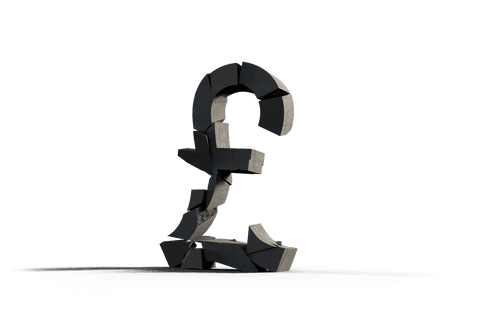 Transparent Cracked Pound Symbol Illustration on Clear Background - Download Free Stock Videos Pikwizard.com