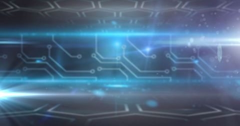 Futuristic Circuit Board with Network Connections - Download Free Stock Images Pikwizard.com
