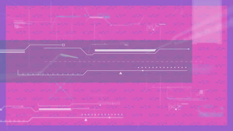 Futuristic Data Processing Animation with Geometric Shapes