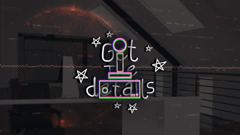 Neon Glitch text in Digital Futuristic Environment