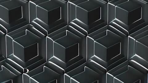 Abstract 3D Cube Pattern with Futuristic Design