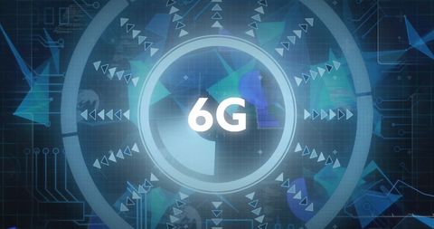 Futuristic 6G Network and Data Processing Interface - Download Free Stock Images Pikwizard.com