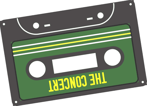 vintage cassette tape with green label on transparent background - Download Free Stock Videos Pikwizard.com