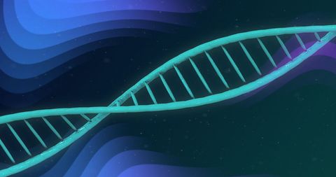 abstract dna strand with vibrant purple background - Download Free Stock Images Pikwizard.com
