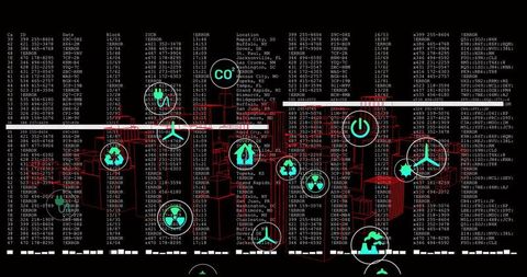Wireframe city dashboard visualizing urban data with neon analytics interface