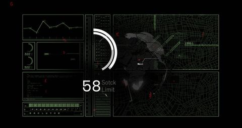 High-Tech Global Data Interface with Digital Dashboard - Download Free Stock Images Pikwizard.com