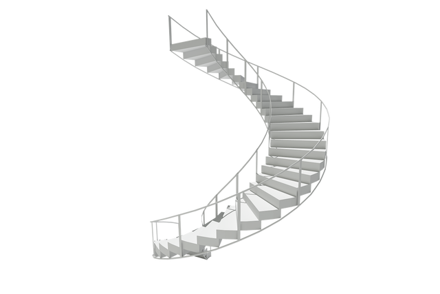 Transparent Background White Spiral Stairs Digital Illustration - Download Free Stock Videos Pikwizard.com